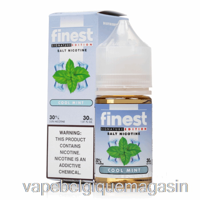 Vape Shop Bruxelles Menthe Fraîche - La Meilleure édition Signature Sel Nic - 30 Ml 30 Mg